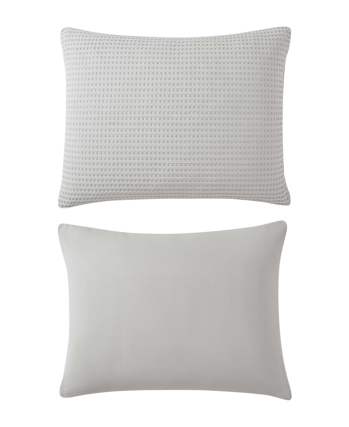 Kenneth Cole New York Solid Waffle 3 Piece Duvet Cover Set,