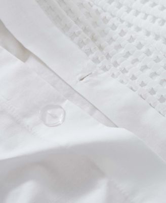 Solid Waffle 3 Piece Comforter Set, King