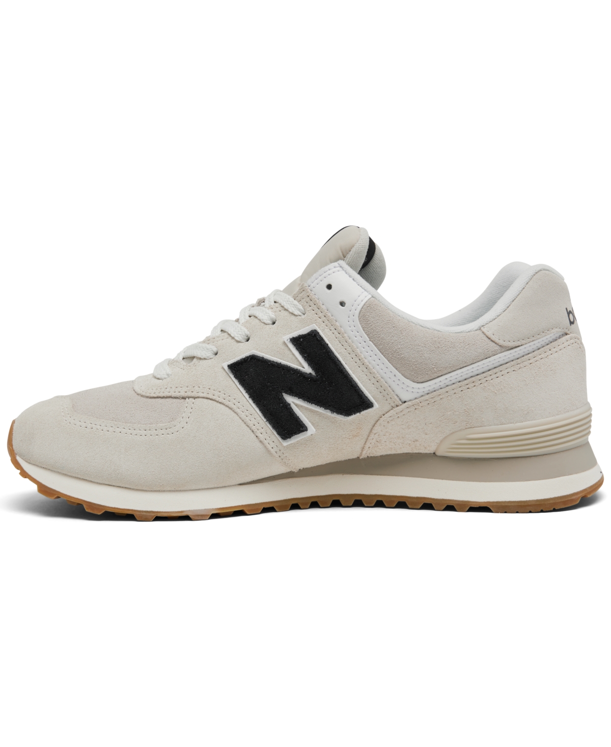 New Balance 574 sneakers in white with black detail | Smart