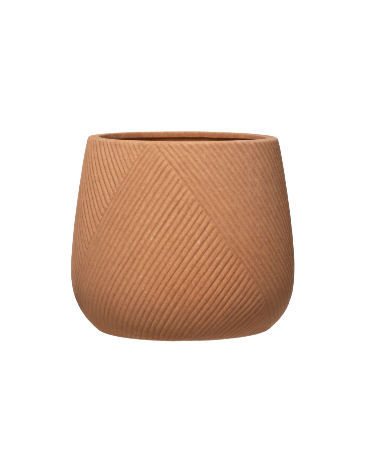 Stoneware Flower Pot - Terracotta