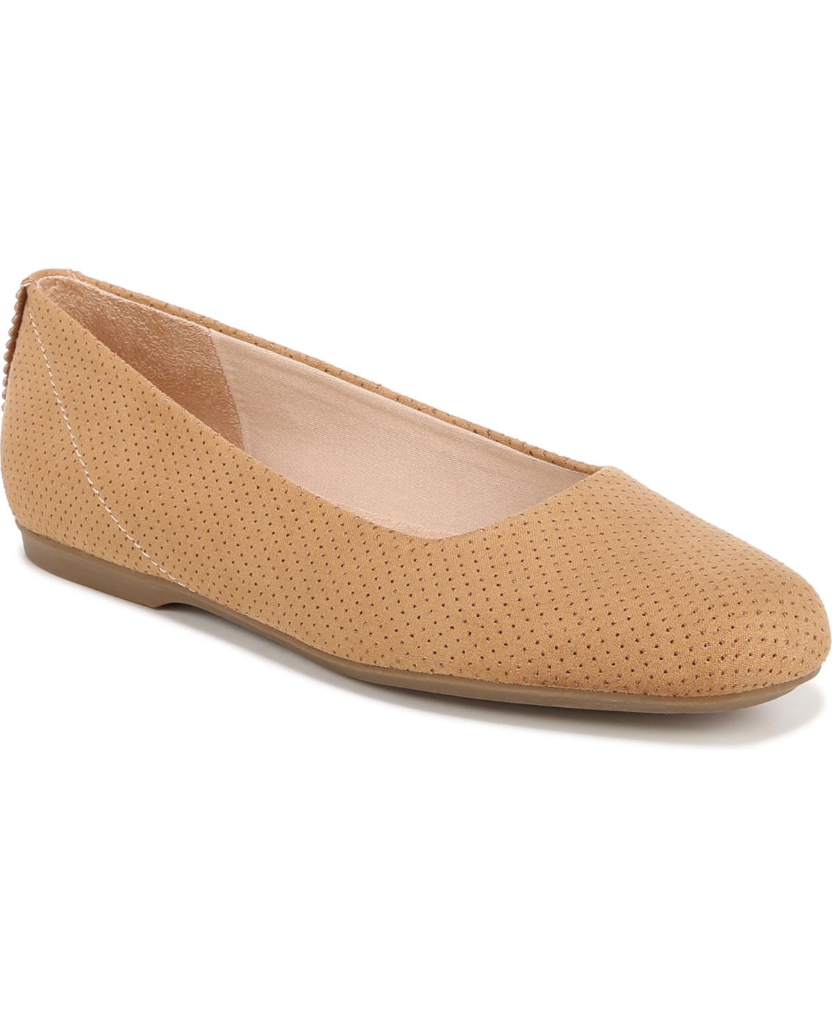 Women's Wexley Flats - Tan Perforated Microfiber