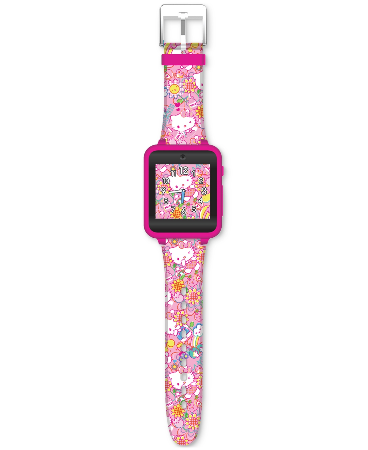 Shop Accutime Kid's Hello Kitty Pink Silicone Strap Smart Watch 40mm
