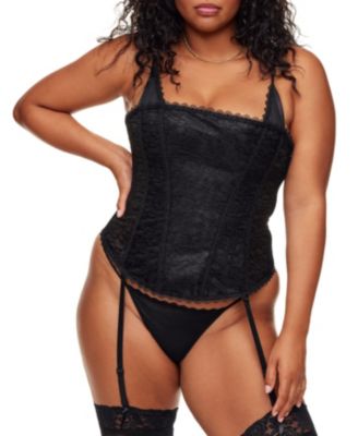 Adore Me Plus Size Vira Corset & G-String Set