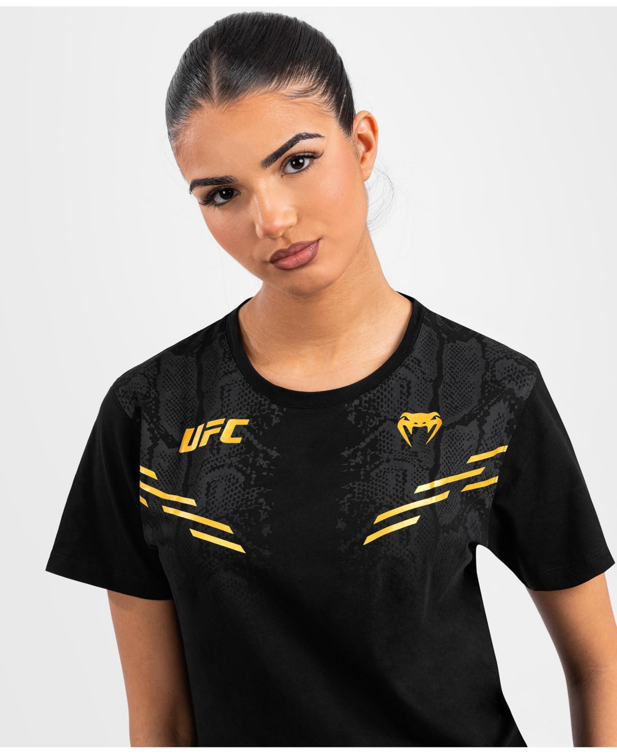 Venum Ufc Women's Authentic Adrenaline Fight Night Replica T-Shirt -gold-tone