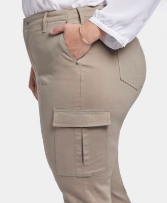 Plus Size Sheri Slim Cargo Jeans