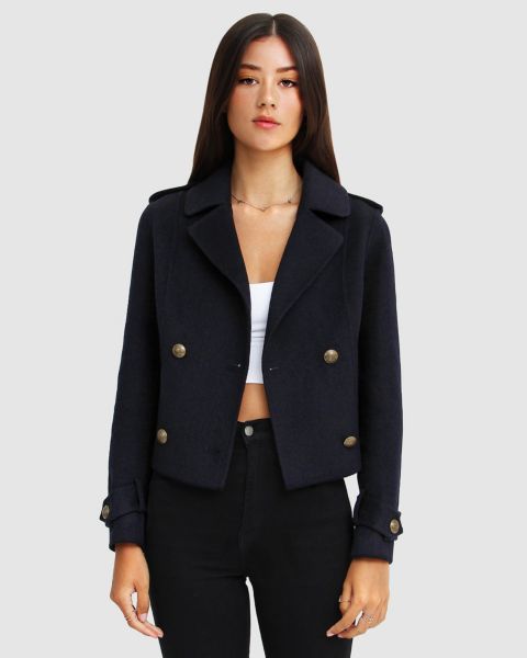 Женские куртки Belle & Bloom Better Off Military Peacoat Women's