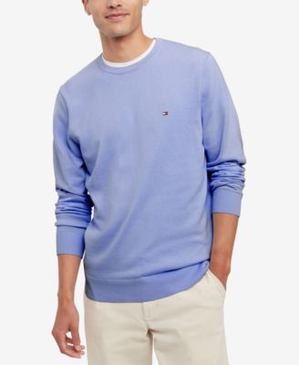 Tommy Hilfiger Men's Essential Solid Crew Neck Sweater - Macy's