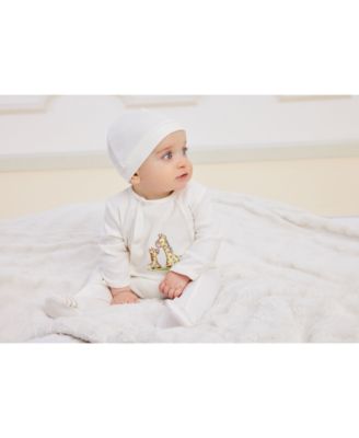 Baby Boys or Baby Girls Giraffe Coverall with Hat, 2 Piece Set