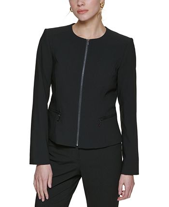Calvin klein new arrivals collarless blazer