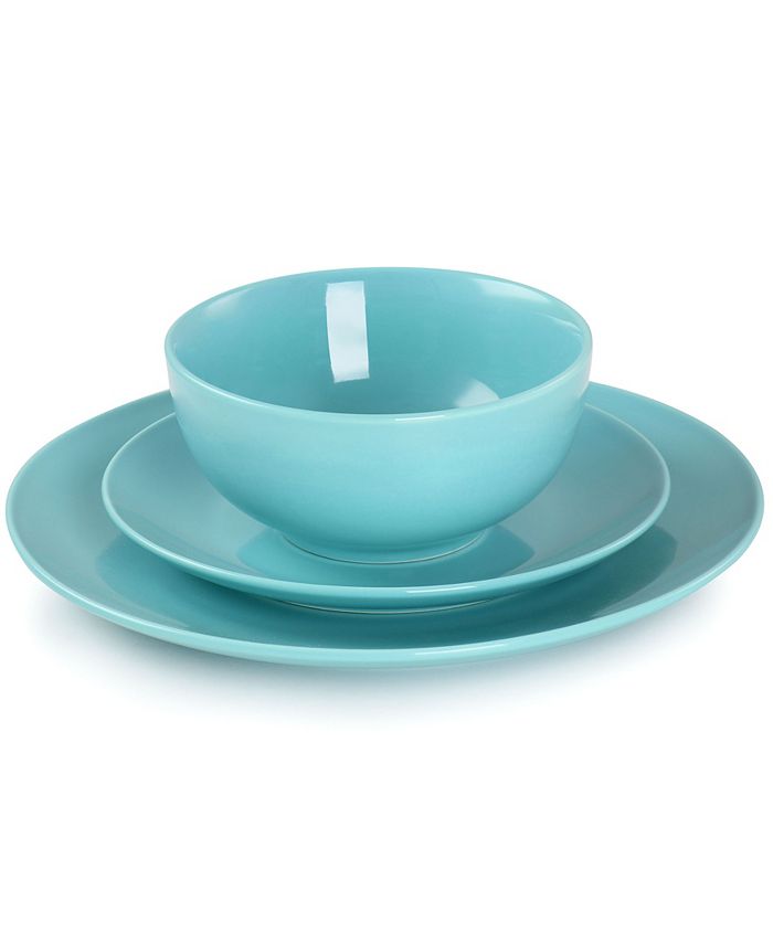 Elama Luna 18 Piece Porcelain Dinnerware Set, Service for 6 Macy's