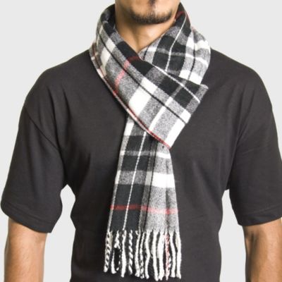 Men's Scarf Soft 80 Inch Long Warm Scarves Plaids Winter Shawl