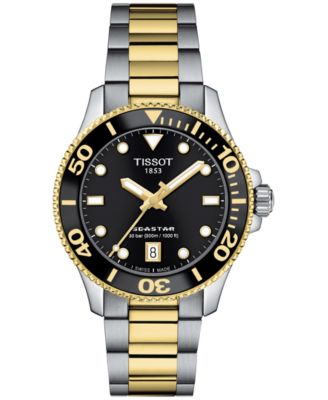 Tissot - Women's Swiss Seastar 1000 Two-Tone Stainless Steel Bracelet Watch 36mm