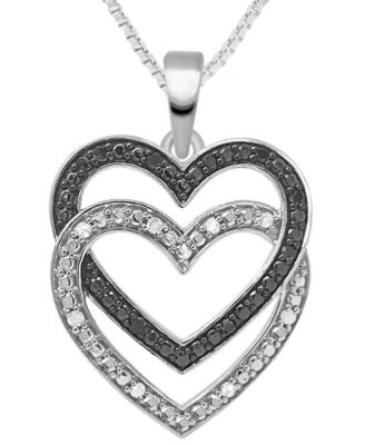 Giani Bernini Intertwined Hearts Pendant Necklace in Sterling
