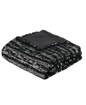 Naomi Metallic Print Faux Fur 2 Piece Duvet Cover Set, Twin/Twin XL
