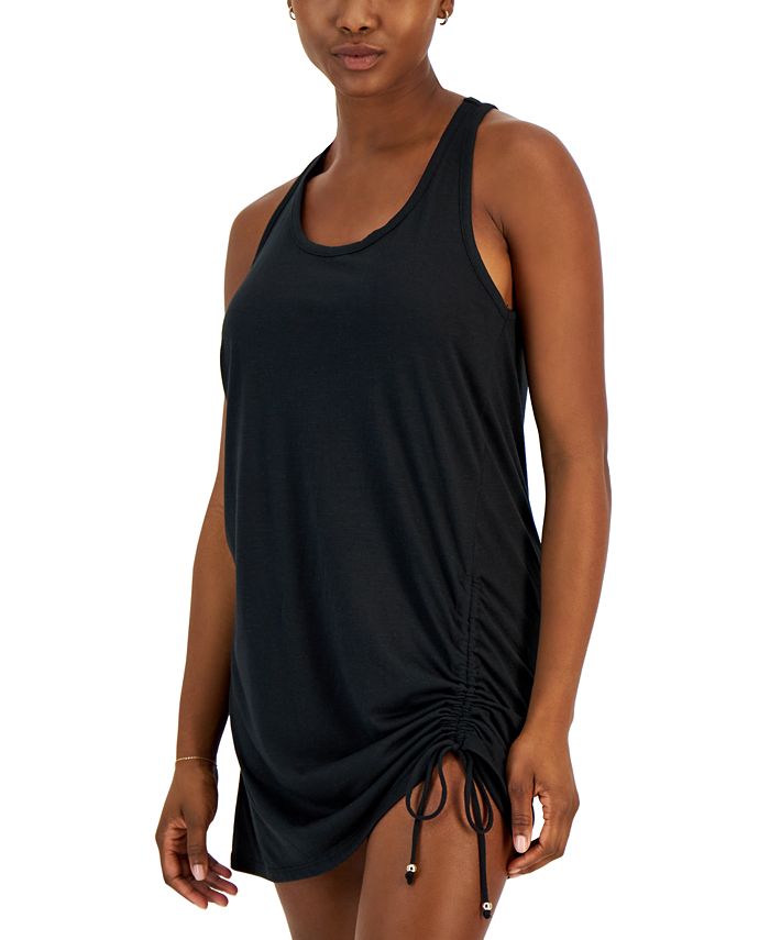 Miken Women's Ruched Racerback Cover-Up, Created for Macy's - Macy's