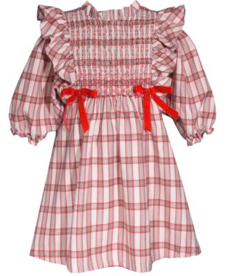Bonnie Jean Little Girls Ruffled Lemon Dress - Macy's