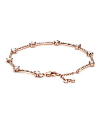 Cubic Zirconia Sparkling Pave Bars Bracelet