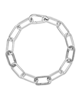ME Sterling Silver Link Chain Bracelet