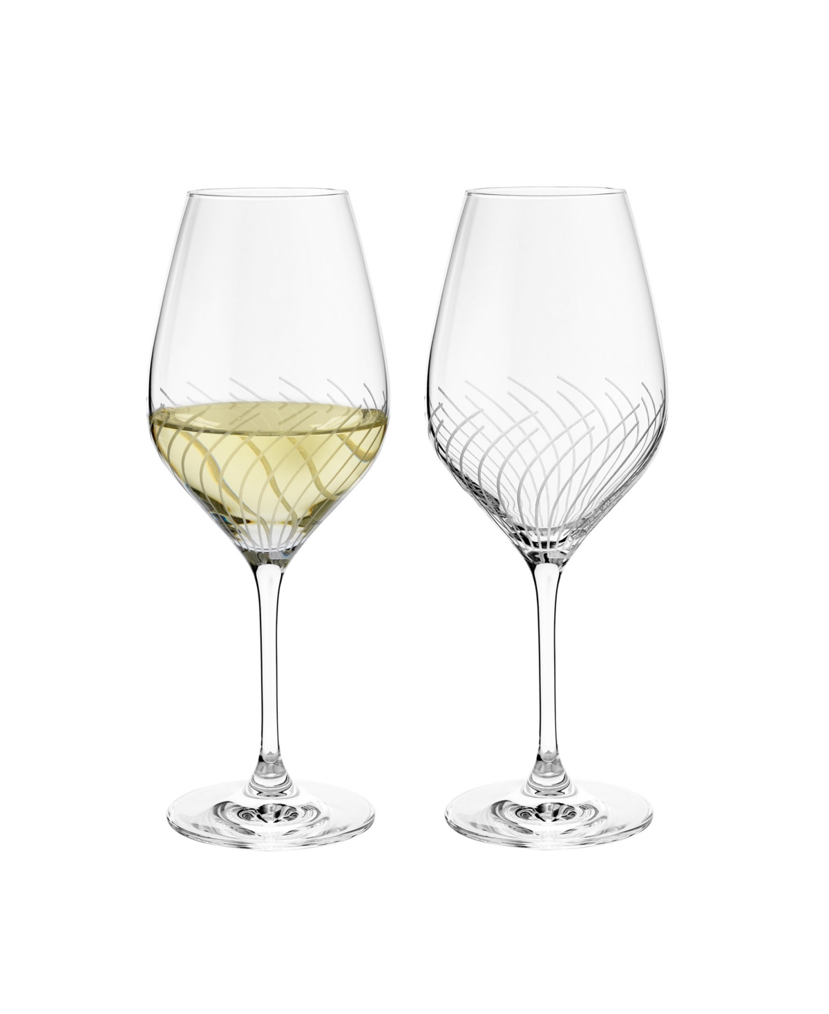 Rosendahl Holmegaard Cabernet Lines 12.2 oz White Wine Glasses, Set Of 2 In Clear