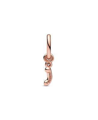 14k Rose Gold-Plated Script Alphabet Dangle Charm