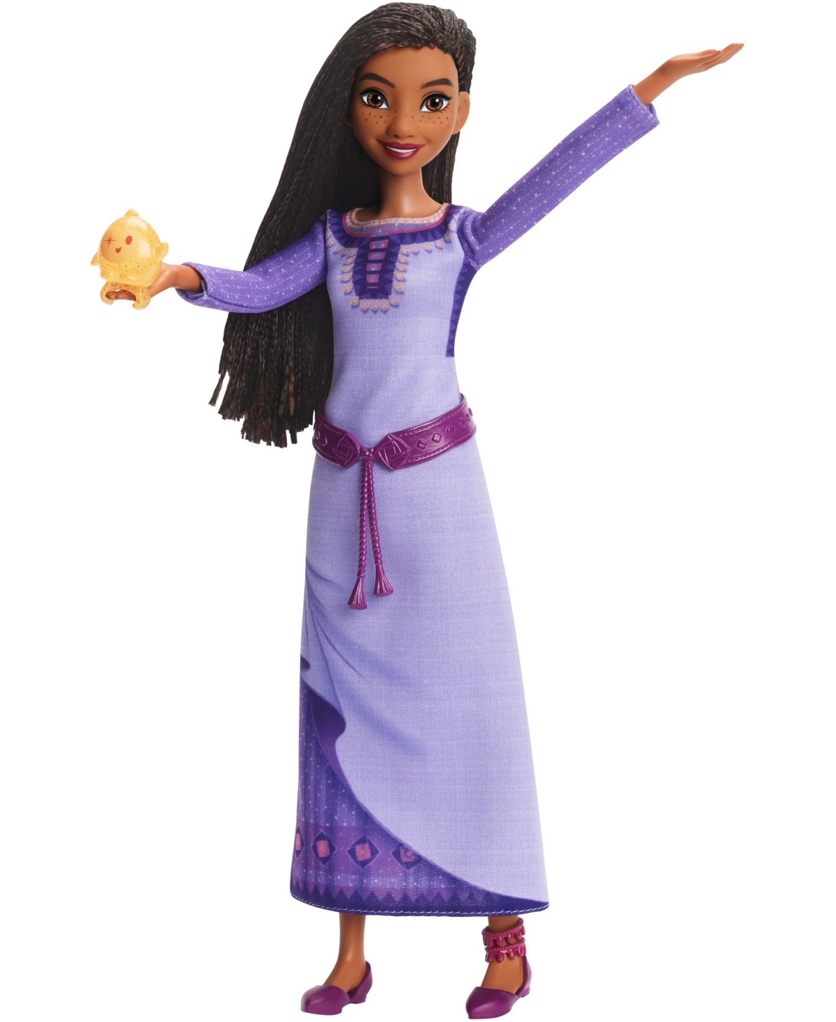 Shop Wish Disney's  Singing Asha Of Rosas Fashion Doll Star Figure, Posable With Removable Outfit In Multi-color