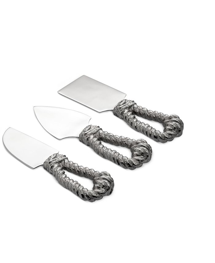 Michael Aram Rope Cheese Knife 3Piece Set Macy's