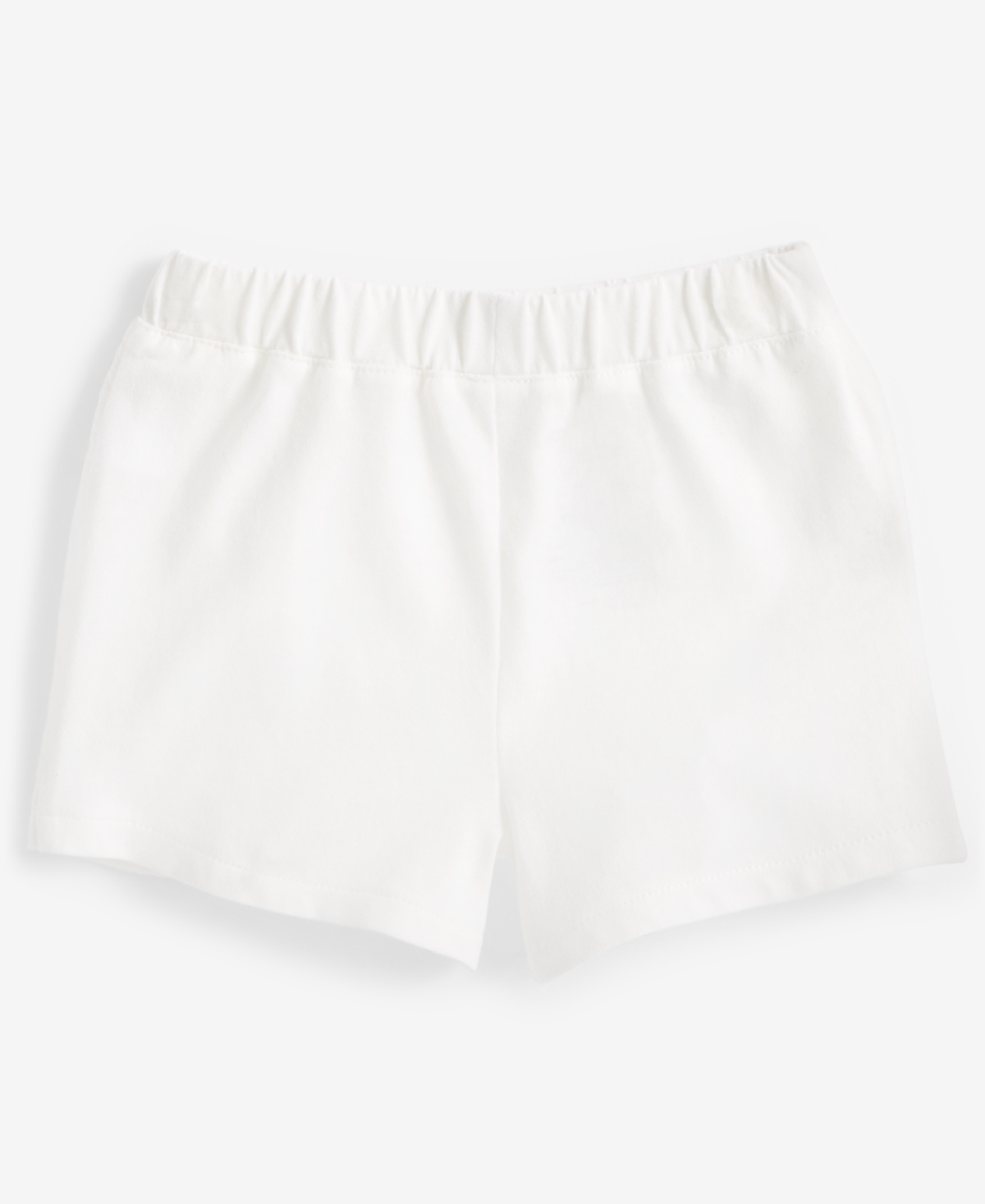 Shop First Impressions Baby Girls Eyelet Ruffle Cotton Shorts, Created For Macy's In Angel White