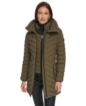 Steve Madden Dark Dusty Rose Faux Fur-Accent Hooded Longline Puffer Coat -  Girls, Best Price and Reviews