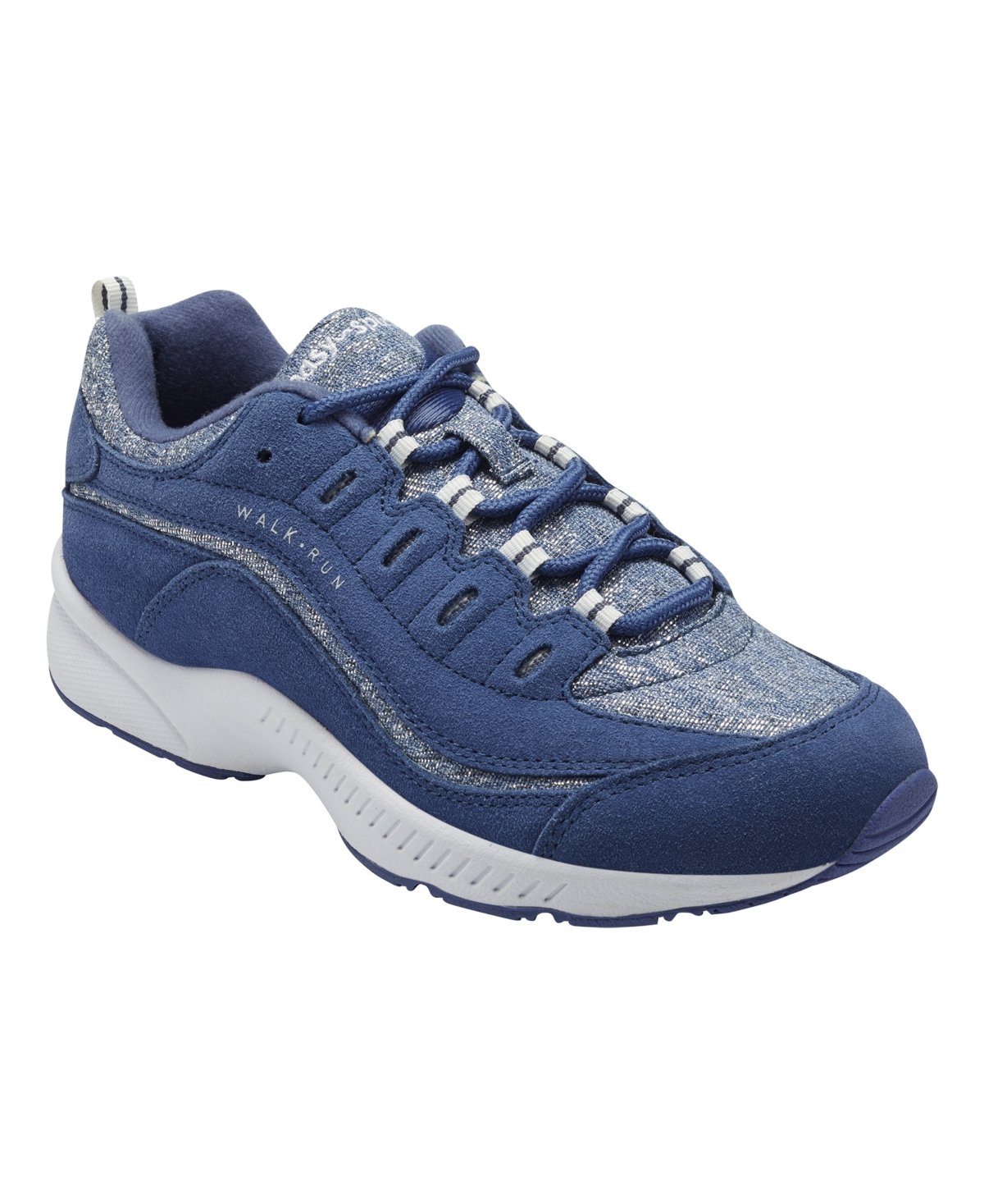 Easy Spirit Women's Romy Round Toe Casual Lace Up Walking Shoes - Silver Multi