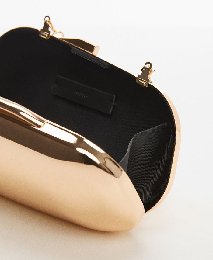 MANGO Women's Metallic Clutch Bag Macy's