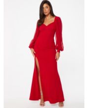 Red macys shop dress