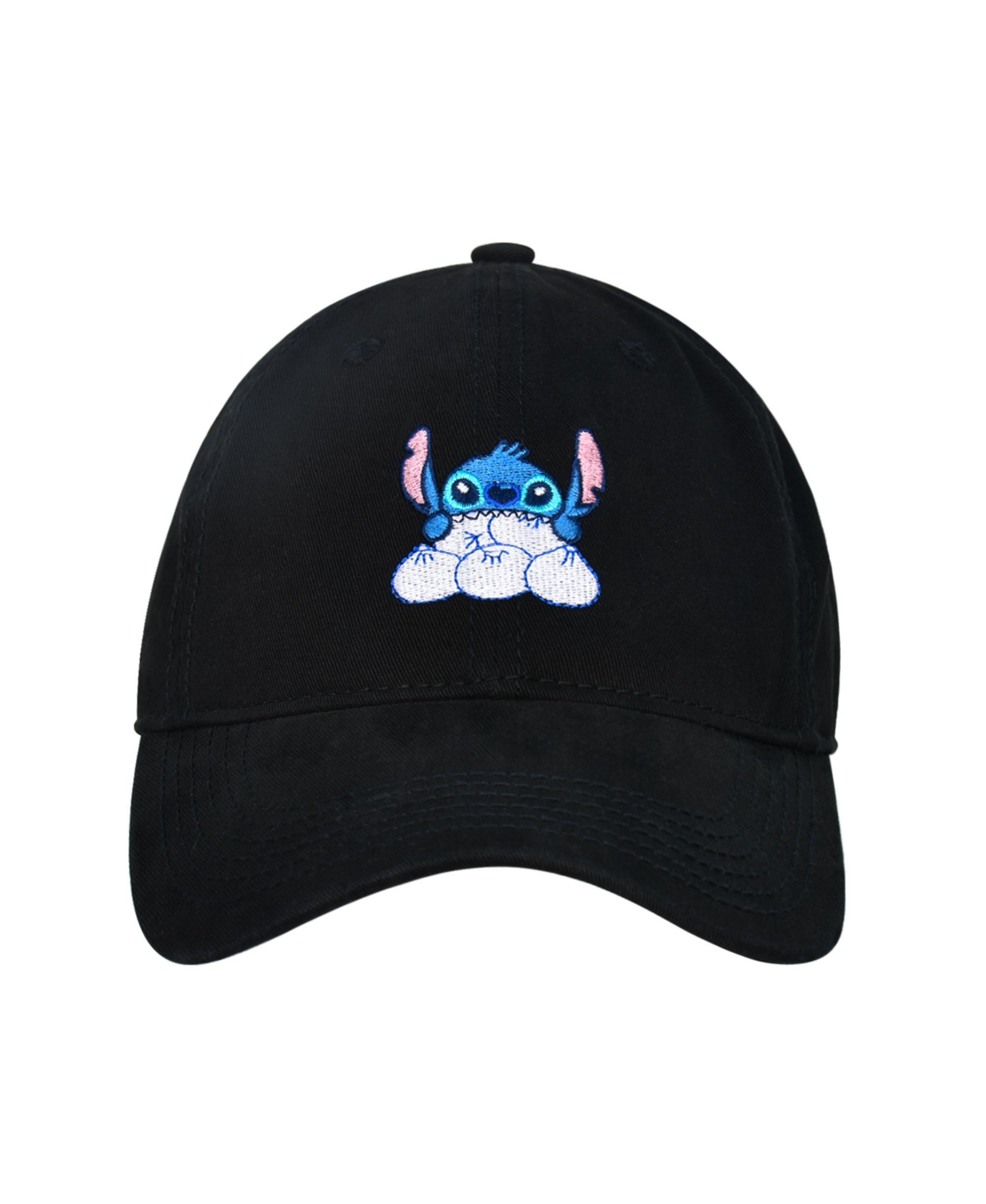 Disney's Lilo and Stitch Adjustable Baseball Hat with Curved Brim - Black