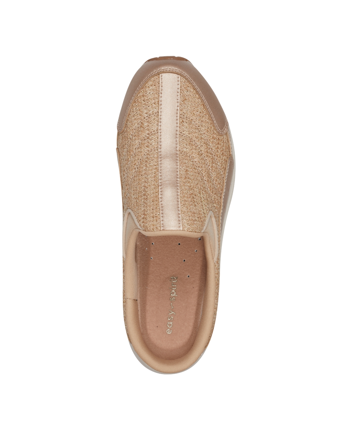 Shop Easy Spirit Women's Travel Time Slip-on Walking Mules In Bronze,natural