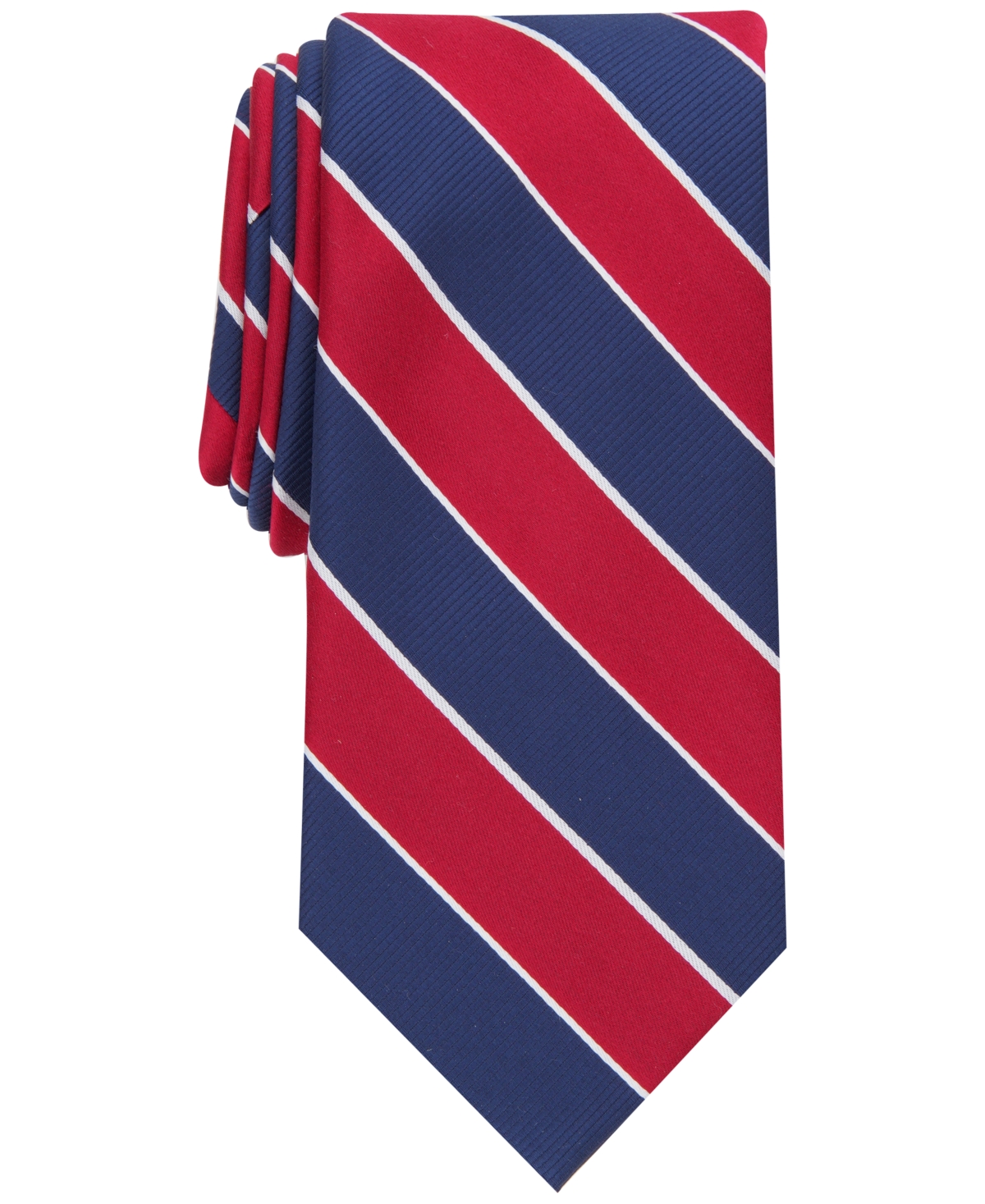 Men's Shore Stripe Tie, Created for Macy's - Red