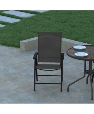 Outdoor Folding Patio Sling Chair / Portable Chair (2 Pack)