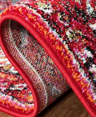 Vintage Hamadan VTH222 Red and Multi 8' x 10' Area Rug