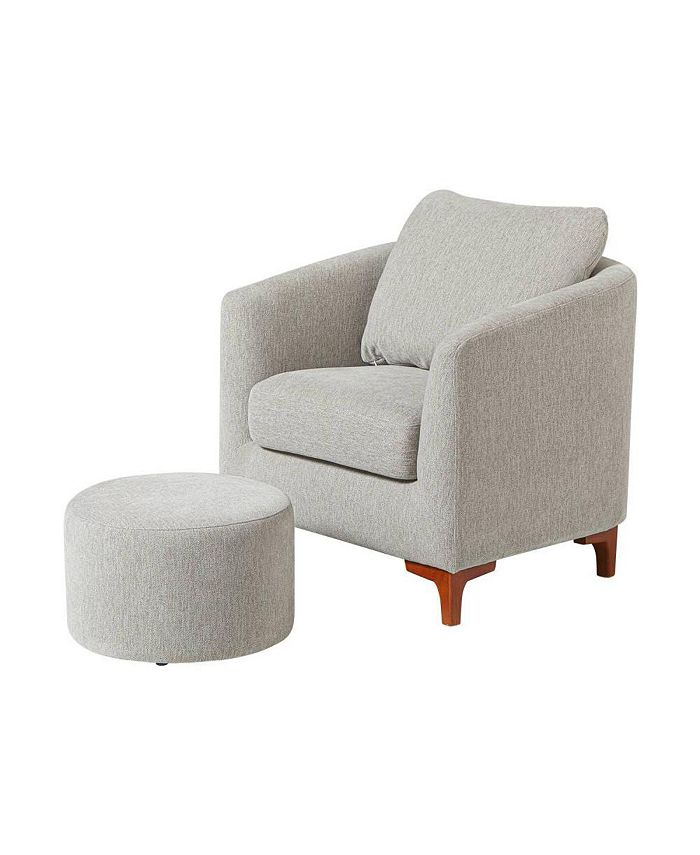 Macy's accent chair with sale ottoman