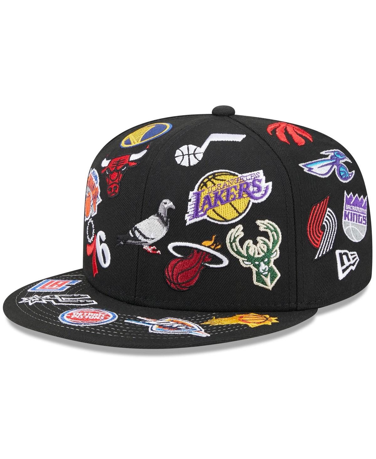Shop Staple Men's New Era Black Nba X  59fifty Fitted Hat
