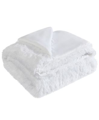 Shaggy Faux Fur 3-Pc. Comforter Set, Full/Queen