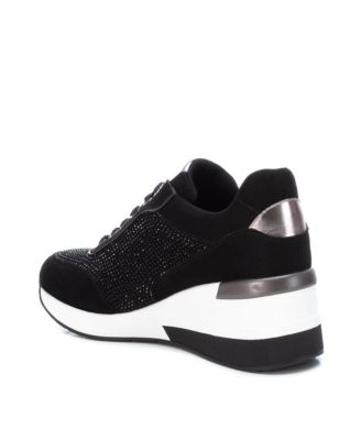 XTI Damen Sneaker Mit Geflochtenem Design & Metall-Optik – Vegan, Bequem & Stylisch Für Jeden Tag