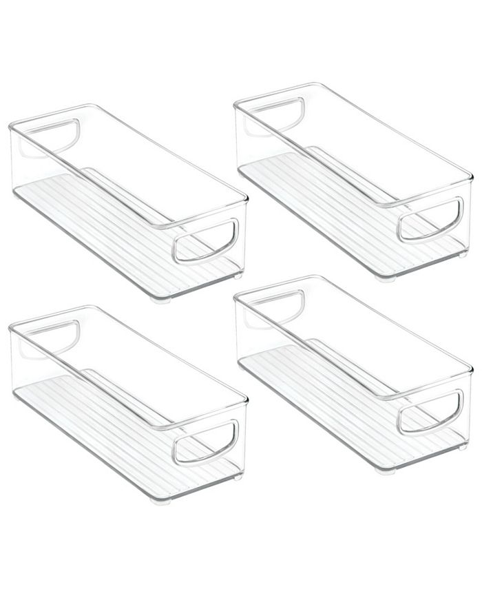 mDesign Plastic Stackable Kitchen Storage Organizing Bin, Handles Macy's