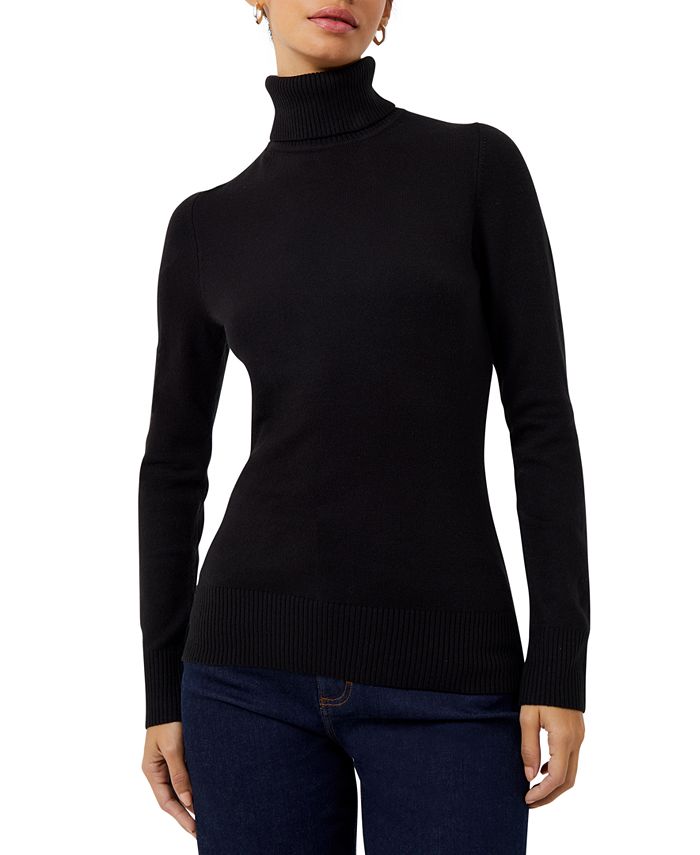 French Vintage Delicate Turtleneck Top (XS)