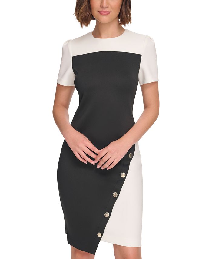 Macy\'s - Women\'s Dress Tommy Asymmetric Hilfiger Color-Blocked