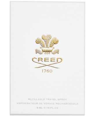 Leather Refillable Travel Atomizer Beige, 0.16 oz.