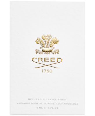 Leather Refillable Travel Atomizer Grey, 0.16 oz.