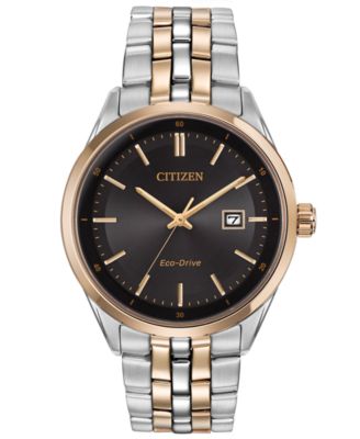 Citizen - Men's Eco-Drive Two-Tone Stainless Steel Bracelet Watch 41mm BM7256-S0E