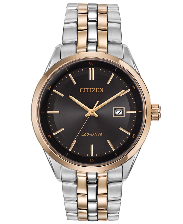 Citizen - Men's Eco-Drive Two-Tone Stainless Steel Bracelet Watch 41mm BM7256-S0E