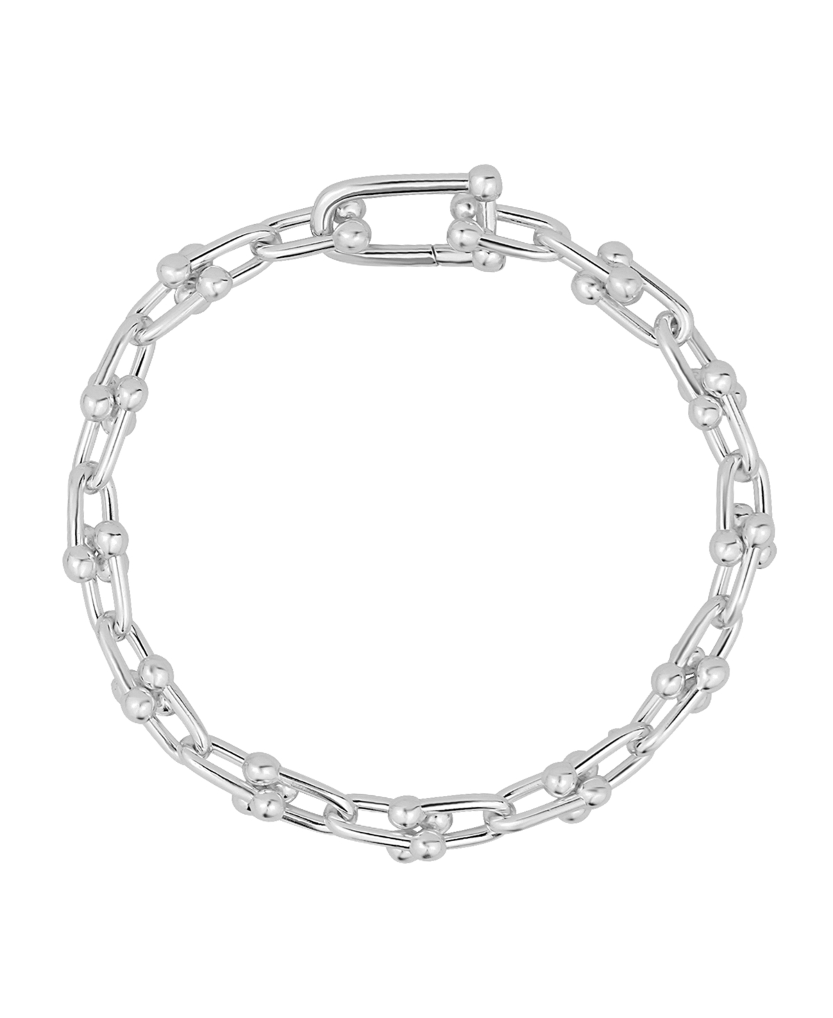 And Now ThisPlated or 18K Gold-Plated Ball Link Bracelet - Silver