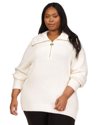 Women's plus hotsell size white sweater