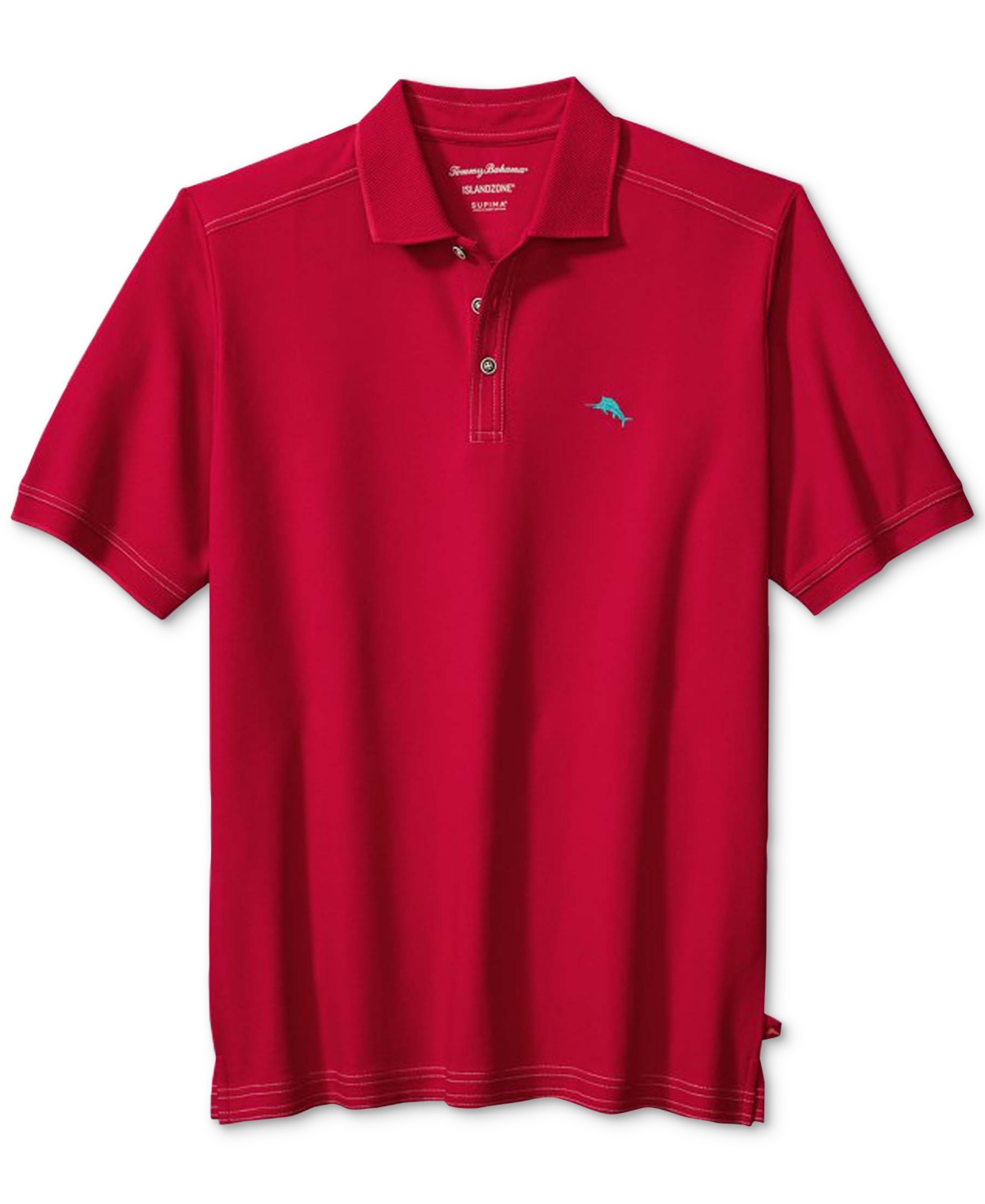 TOMMY BAHAMA MEN'S CONTRAST STITCH EMFIELDER 2.0 POLO